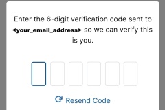 Step 7 - Enter the 6-digit verification code sent to your email address